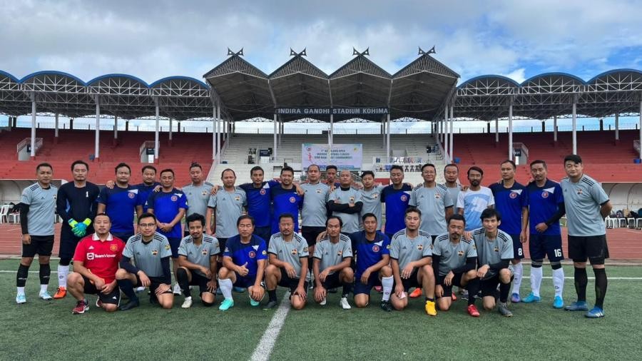 Players of Secretariat United FC and Orient FC on June 27